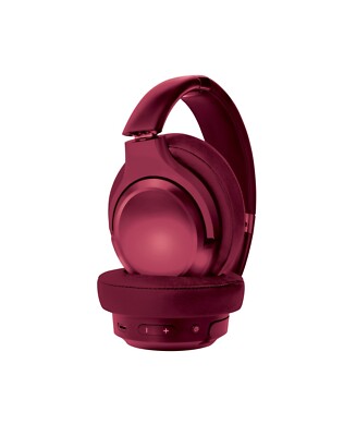 Brookstone ultra bass Wireless Headphones - Maroon Wine