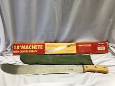 Harbor Freight Tools Co. 18" Machete with Green Canvas Sheath Belt Loop