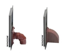 Window or Wall Vents Industrial style 4 pack comes painted O scale