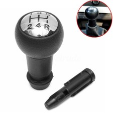 5-speed Gear Shift Stick Knob Black Chrome For Peugeot 207 307 Citroen C2 C3 C4