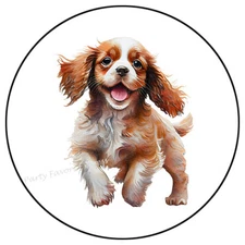 SPANIEL PUPPY DOG ENVELOPE SEALS LABELS STICKERS PARTY FAVORS
