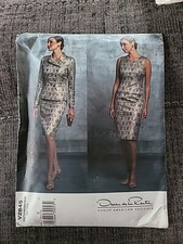 Vogue Oscar de La Renta V2845 14-16-18 Uncut Skirt Shirt Jacket Pattern