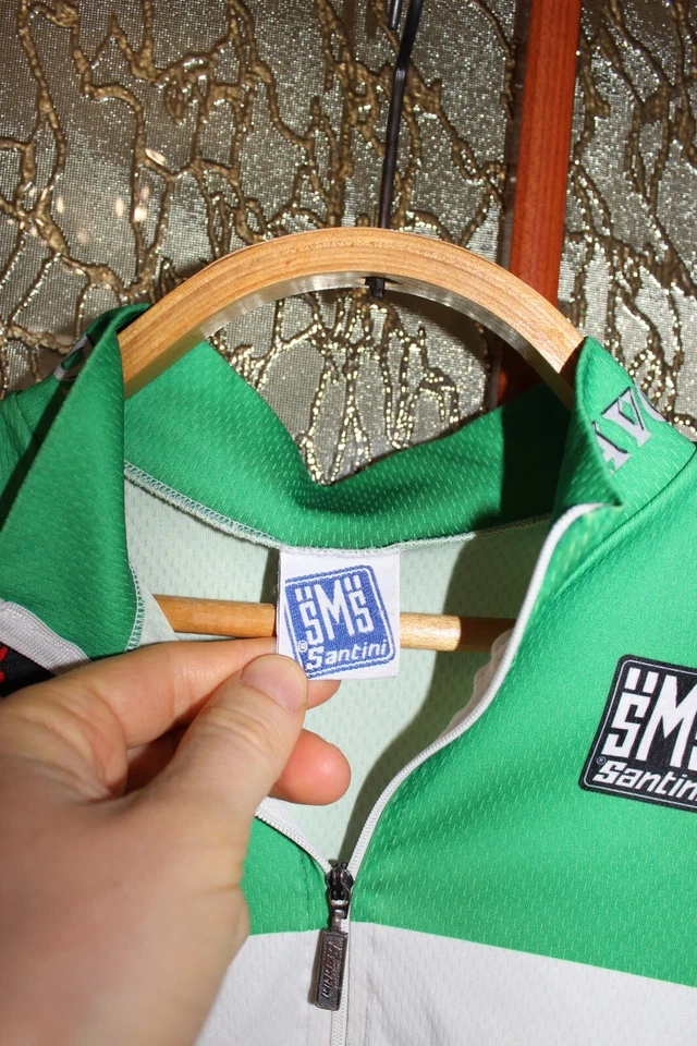 Vintage Santini Diavolo Italy Team Cycling jersey shirt - size L - Image 3 of 4