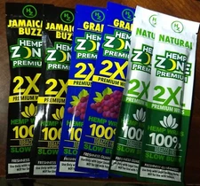 Herbal Zone 2XL Papers/Wraps Variety Sampler 6/2ct Packs