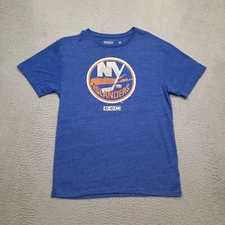 CCM New York Islanders Brock Nelson Shirt Size Medium Blue Short Sleeve Tee