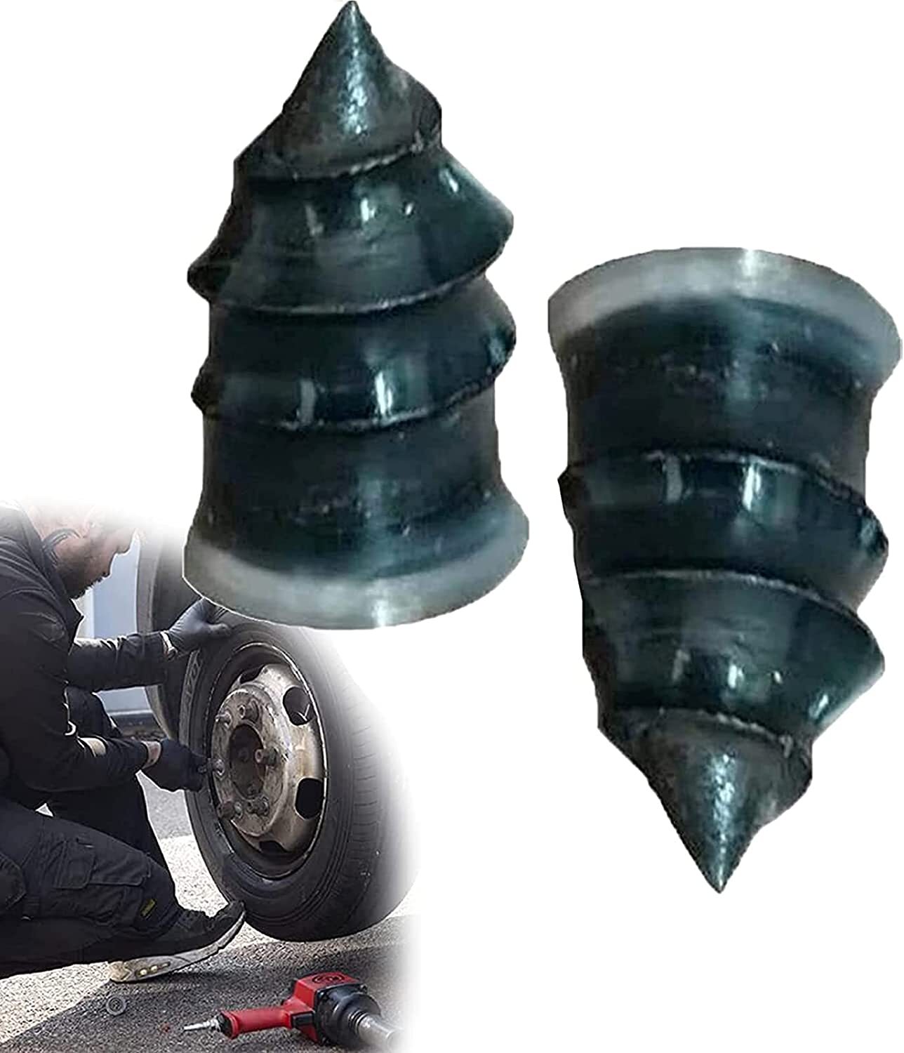 Tire Repair Screw in Rubber Plug Nail Car Tyre Puncture Repair Kit Off