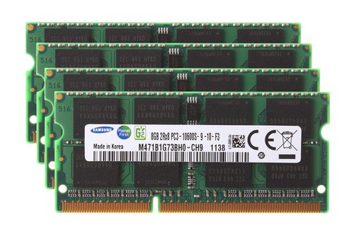 4PCS DDR3 8GB RAM Fr Samsung 2RX8 1333MHz PC3-10600S 204PIN SODIMM Laptop`Memory - Picture 1 of 8