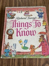 Richard Scarry's Golden Press Hardcover 1971 Things to Know
