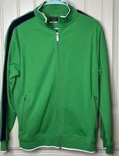 Nike Golf 1/4 Zip Pullover Jacket Mens Green Windbreaker Back Logo NICE 