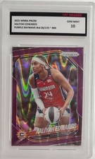 Panini 2025 Prizm AALIYAH EDWARDS Mystics #rd 026/175 Raywave Purple GEM MINT 10