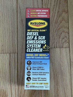 Rislone DEF Crystal Clean Diesel Emissions SCR System Cleaner 11.8oz Bottle