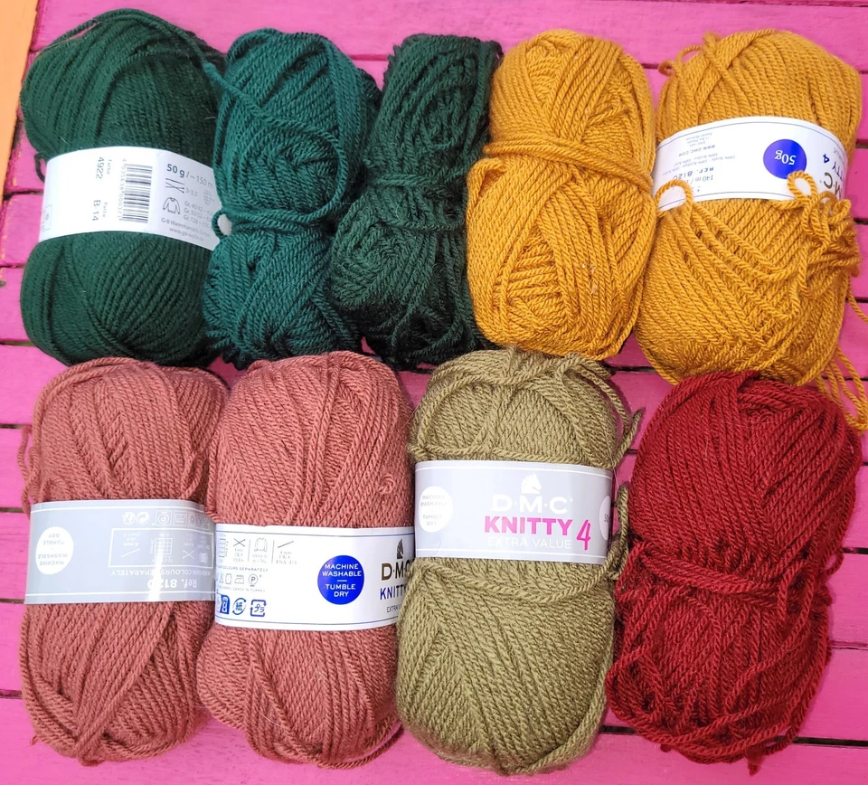 17 Farben, 1000 g ca Wolle, Acryl,  stricken, Häkeln, Wollreste, Konvolut