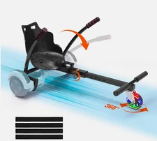 VEVOR Hoverboard Seat Attachment for 6.5" 8" 8.5" 10" Hover Board with LED Light
