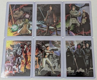 2004 Topps Star Wars Heritage TPM AOTC Etched Foil Insert Trading Card You Pick