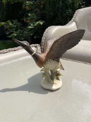 KARL ENS VINTAGE PORZELLAN ENTE 17x19cm. TOP ZUSTAND