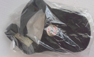 NWT Adult Bacardi Black Visor With BLACK BAT Embroidered Logo