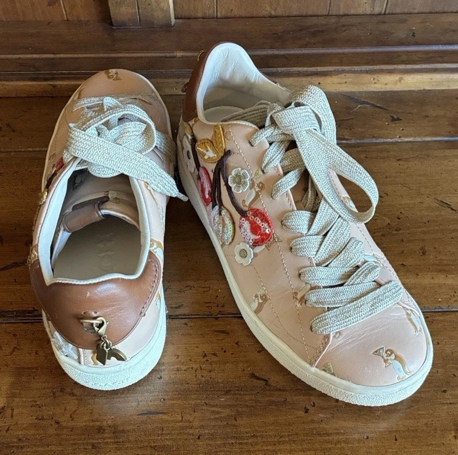 Coach Pink Leather Athletic Shoes for Women for sale | eBay