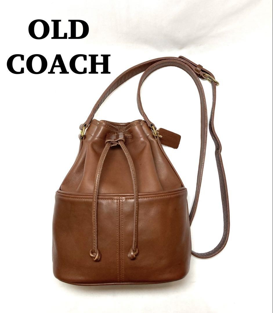 Vintage COACH Shoulder Bag Made in USA 0385-023 Excellent Condition Japan Import