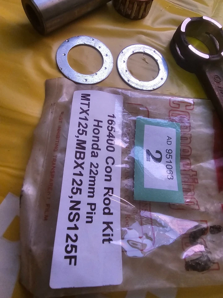 165400 Con Rod Kit 22mm Pin Honda MTX125, MBX125, NS125F - Image 3 of 4