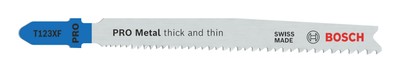Bosch Zubehör Pro Metal thick and thin T123XF Stichsägeblatt, 100 mm - 3er-Pack