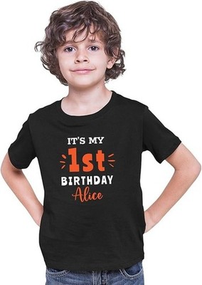T-Shirt mit individuellem Namen Geburtstag für Kinder 1-5 Jahre personalisiert Geschenk