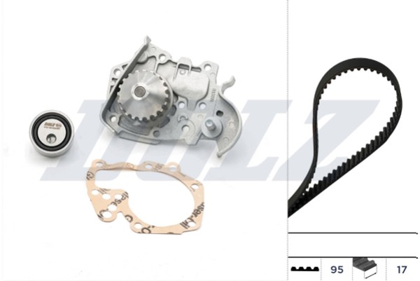 Dolz Wasserpumpe + Zahnriemensatz KD018 FüR Megane DA0 KA0 Renault JA0 LA0 1 EA0-image