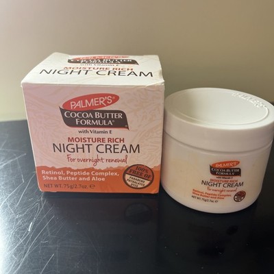 Palmers Cocoa Butter Formula With Vitamin E Moisture Rich Night Cream 2.7 oz Jar