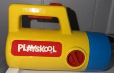 Vintage Playskool 1986 Flash Light Red Green White Works Excellent Made In Macau
