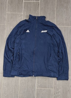 Adidas Zips Jacke Herren L Blau Climawarm Vintage 2010 Sport Training Gorpcore