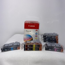 Genuine Canon CLI 8 ChromaLife100 3 Black, 1 Cyan, 1 Magenta, 2 Yellow, Sealed 7