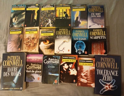 lot 23 romans PATRICIA CORNWELL dont série KAY SCARPETTA tomes 1 2 3 4 5 6 7 .. - Photo 1/4