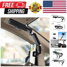 Sun Visor Phone Holder, Phone Holder for Car, 360 Rotatable and Adjustable, C...