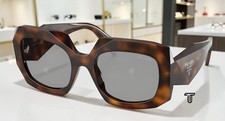 PRADA PR B23SF 20D50Q Juniper Tortoise Grey 55 mm Women's Sunglasses