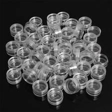 50Pcs 5G Sample Clear Cream Jar Mini Cosmetic Bottles Containers Transparent Pot
