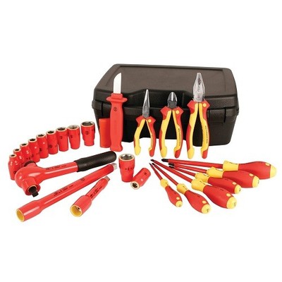 Wiha 31790 24 Piece Insulated Socket Set 1/2'' Drive - Sae