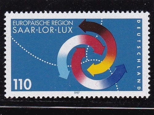 GERMANY #1982 MNH 3rd SAAR-LORRAINE-LUXEMBOURG SUMMIT