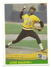 JOSE DELEON 1984 DONRUSS ROOKIE CARD NEAR MINT CONDITION. rookie card picture