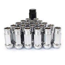 Chrome Lug Nuts M12x1.5 Open End Wheel Nuts,Taper Acorn Seat, Forged Locknut ...
