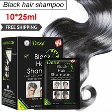 Black Hair Shampoo for Gray Hair Coverage Natural Ingredients,Hair Dye Shampoo