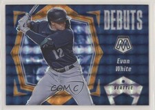 2021 Panini Mosaic Debuts Fluorescent Orange Prizm 13/99 Evan White #PD19 2p7