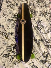 40 inch, purple bottom, green wheels, barley used Yocaher longboard