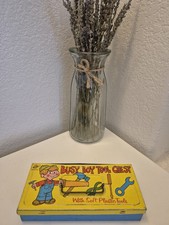 VINTAGE Busy Boy Metal Tool Chest Box by Ohio Art 8" x 3.75" x 1.5"