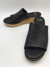 Sofft Black Size 8.5 Slide Slide Sandals