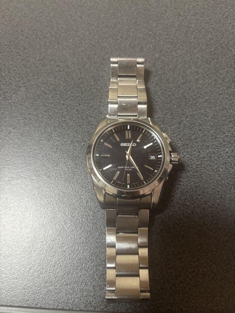 Seiko Black Stainless Steel Analog Watch for Men  