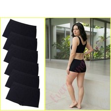 6 Pack Women's Seamless Boyshorts Panties Soft Stretchy Boxer Briefs One Size