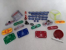 Large Lot Of 25 Elenco Electronic Snap Circuits Replacement Parts Motor Fan Wire