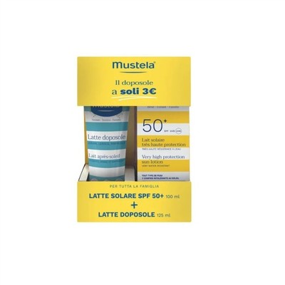 MUSTELA Set Meer Aftersun Milch 125 ml + Sonnencreme 100 ml Schutz 50+