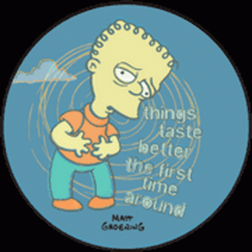 Simpsons Things Taste Better Button SB3326 - Picture 1 of 2