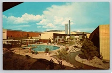 Albuquerque New Mexico NM White Winrock Motor Coronado Hotel Aerial Postcard