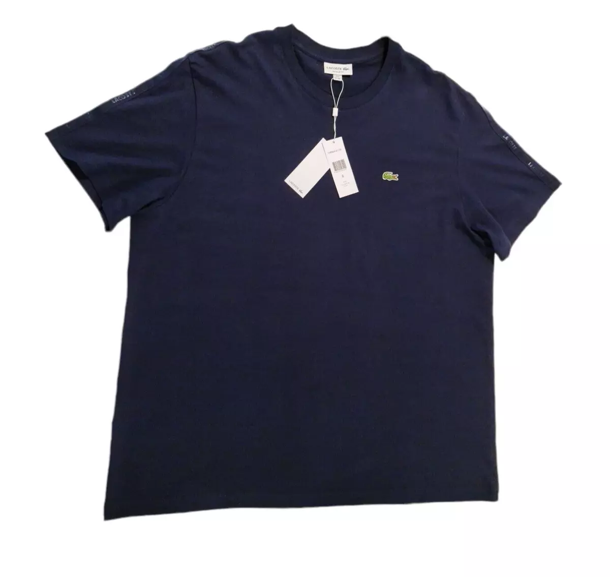 Lacoste tonal discount tape crew sweatshirt